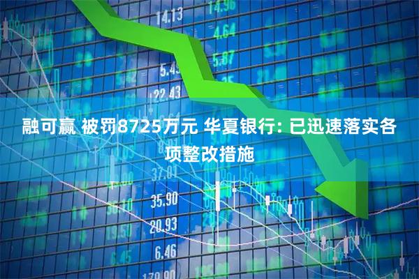融可赢 被罚8725万元 华夏银行: 已迅速落实各项整改措施