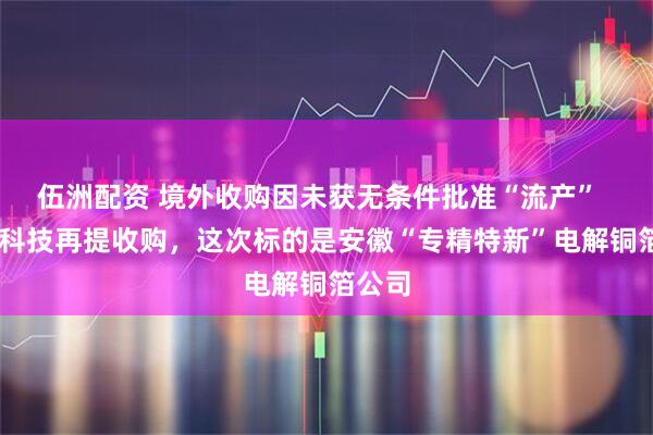伍洲配资 境外收购因未获无条件批准“流产”   德福科技再提收购，这次标的是安徽“专精特新”电解铜箔公司